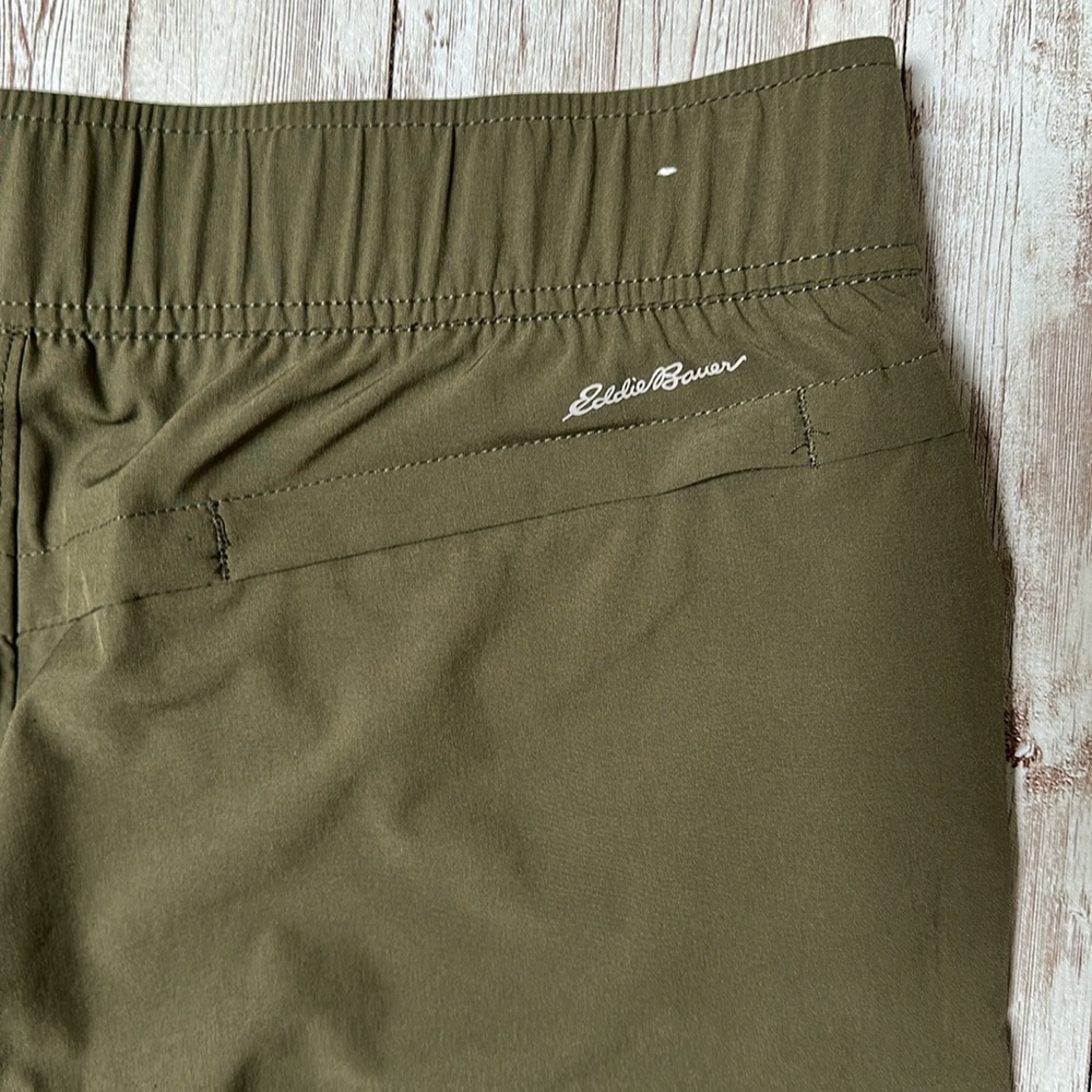 Eddie Bauer Departure Ankle Pant sz Small Women's Traveler Olive Green 51000283 - Picture 10 of 14